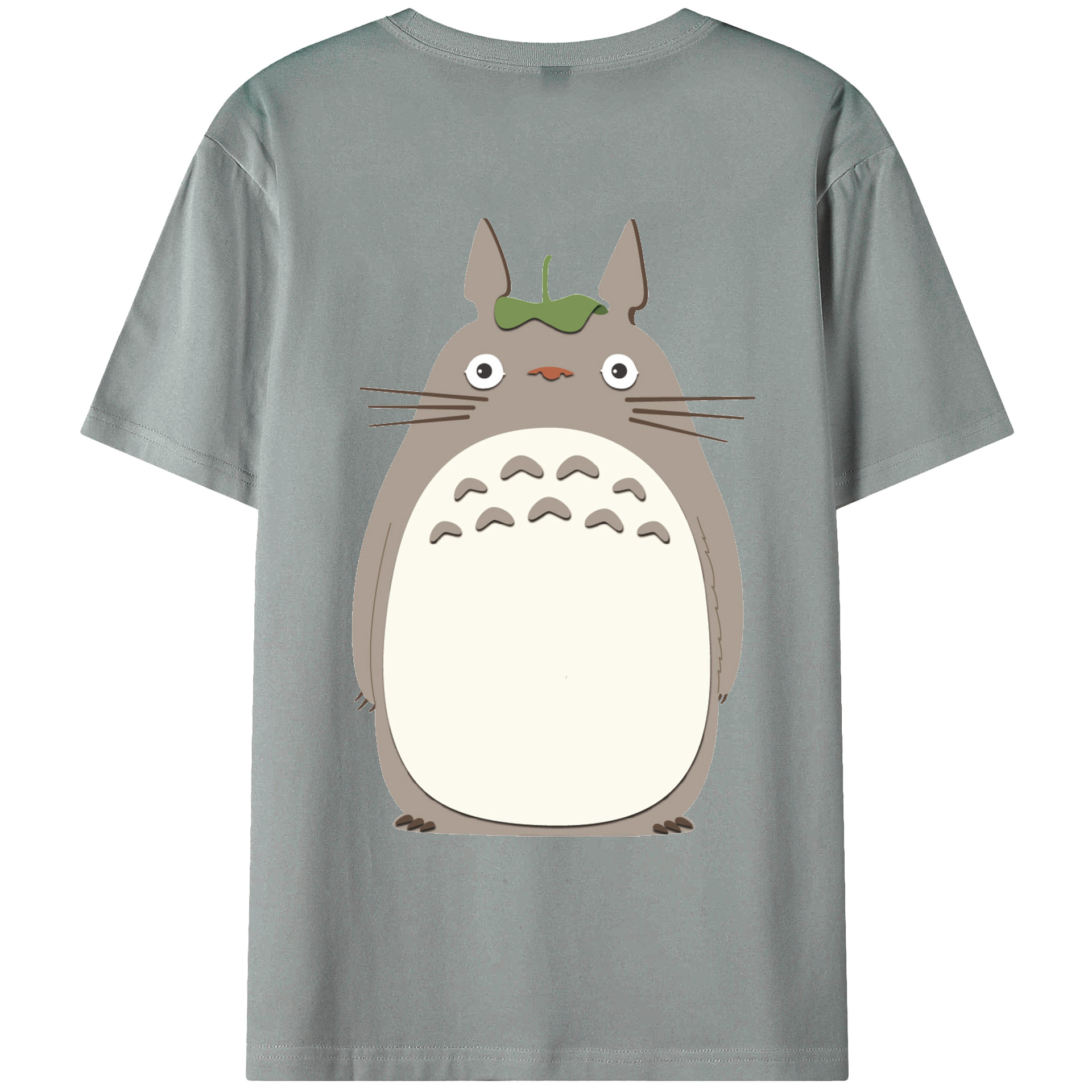（画像用） となりのトトロ 草壁メイ 草壁サツキ My Neighbor Totoro Satsuki Kusakabe Mei Kusakabe 綿100％ メンズ半袖Tシャツ（バックプリント） 通気性